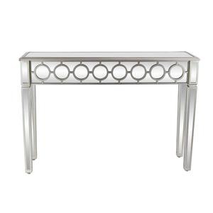 9th & Pike(R) Silver Glam Wood Console Table