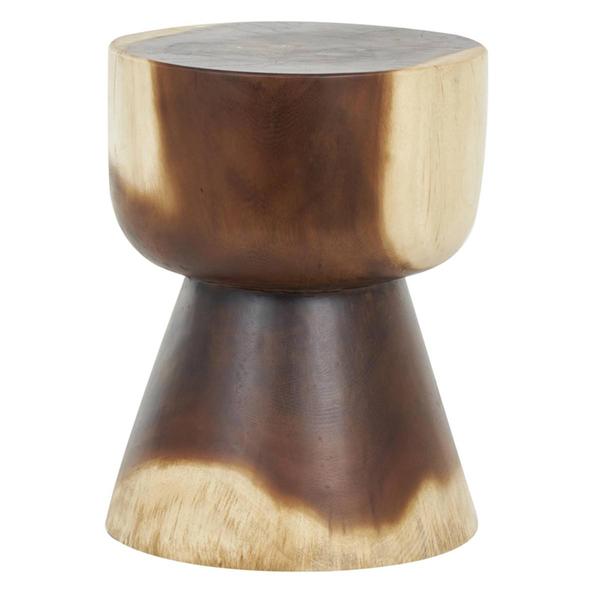 9th & Pike(R) Rustic Brown Wood End Table