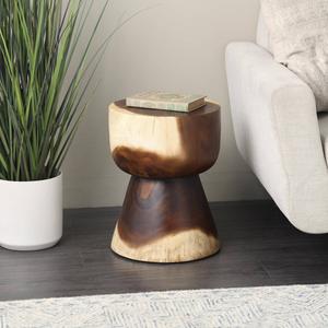 9th & Pike(R) Rustic Brown Wood End Table alternate view