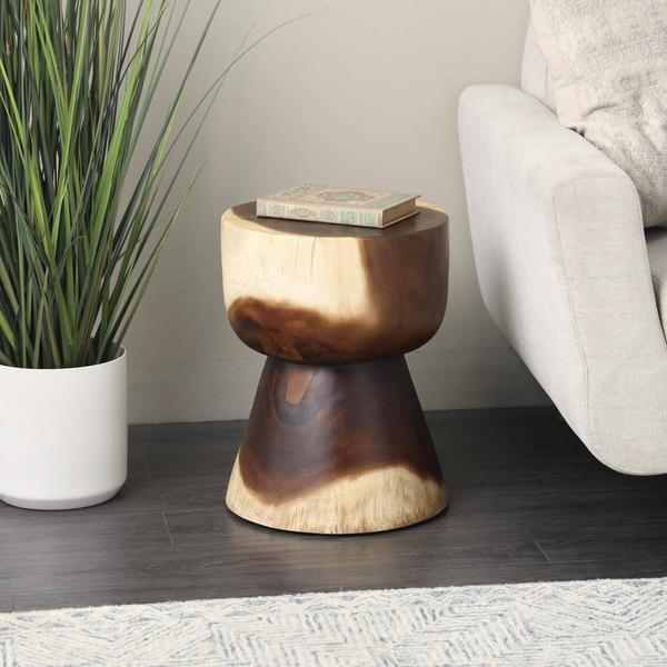 9th & Pike(R) Rustic Brown Wood End Table alternate view