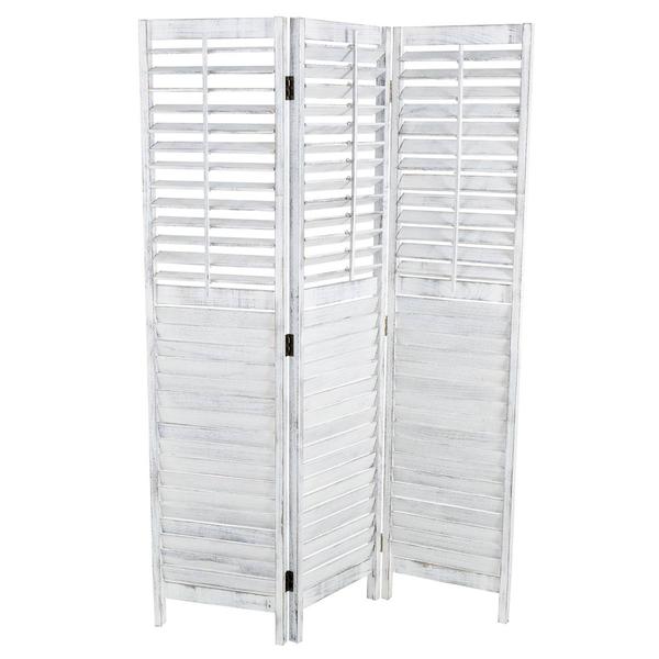 9th & Pike(R) Rustic Wood Room Divider Screen alternate view