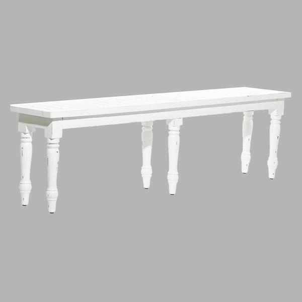 9th & Pike(R) Farmhouse White Wood Entryway Bench