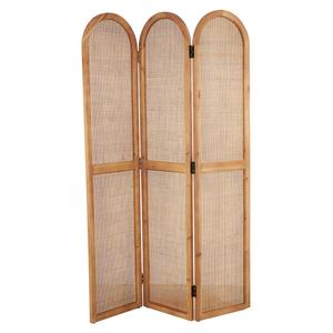 9th & Pike(R) Modern Farmhouse Brown Wood Room Divider Screen