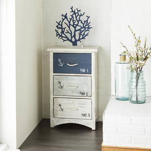9th & Pike(R) Coastal Blue Wooden Chest alternate view