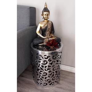 9th & Pike(R) Silver Aluminum Contemporary Stool alternate view
