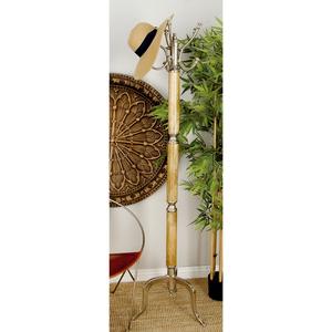 9th & Pike(R) Silver Mango Wood Traditional Coat Rack alternate view