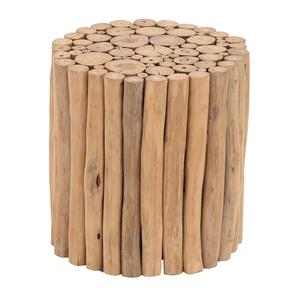 9th & Pike(R) Brown Teak Side Table
