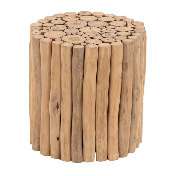 9th & Pike(R) Brown Teak Side Table