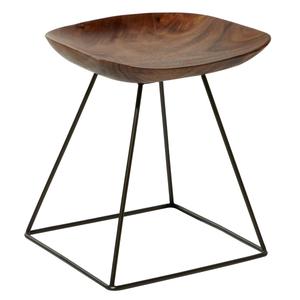 9th & Pike(R) Rustic Brown Metal Stool