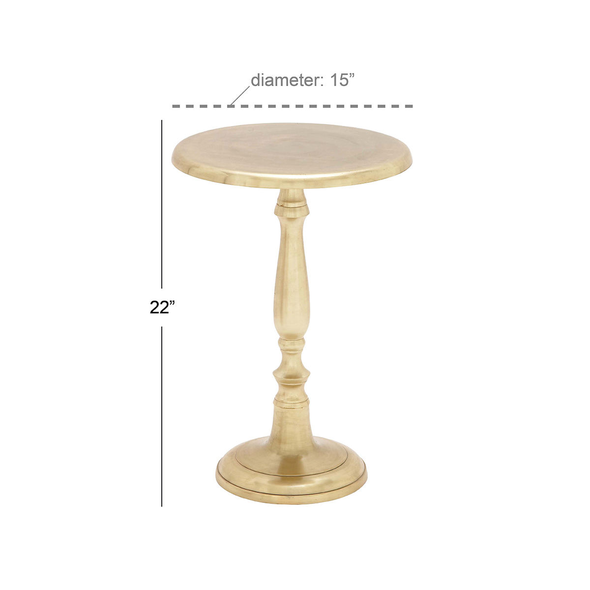 9th & Pike(R) Aluminum Traditional Pedestal Table