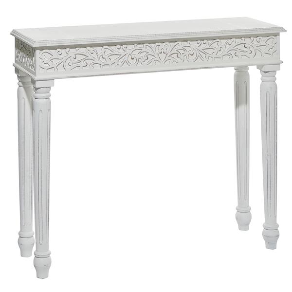 9th & Pike(R) Large Wood Carved Console Table