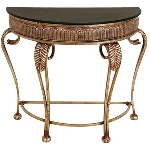 9th & Pike(R) Metal Chippendale Console Table