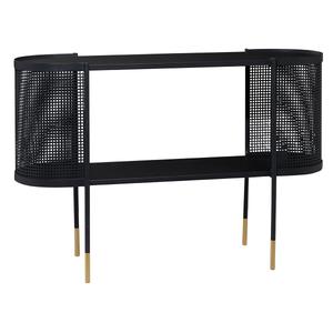 9th & Pike(R) Oval Metal Wrapped Console Table