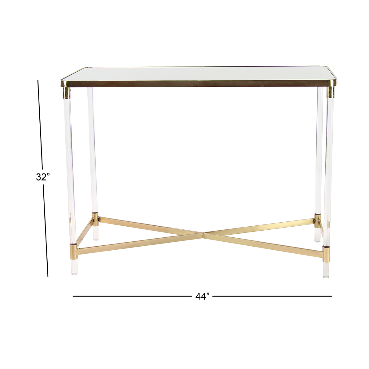 9th & Pike(R) Acrylic Accent Table