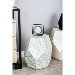 9th & Pike(R) Multi Mussel Shells And Wood Accent Table alternate view