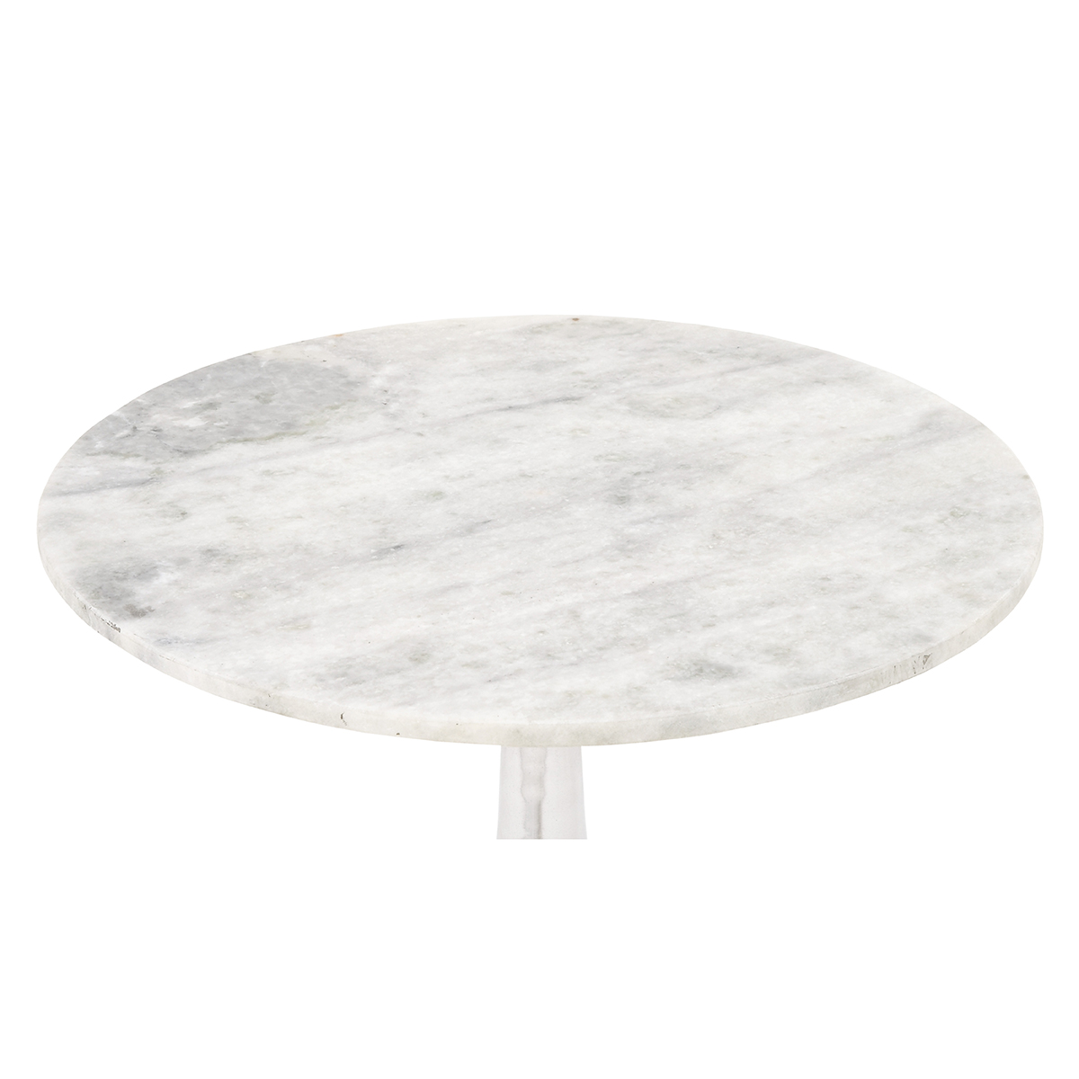 9th & Pike(R) Traditional Round Marble Accent Table