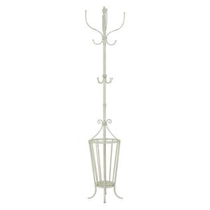 9th & Pike(R) Farmhouse White Metal Coat Rack alternate view