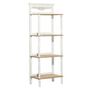 9th & Pike(R) Farmhouse White Wood Shelving Unit