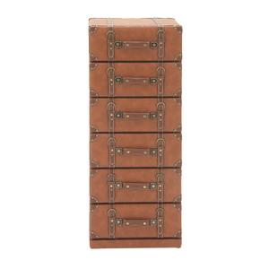 9th & Pike(R) Traditional Wood and Leather Traditional Chest