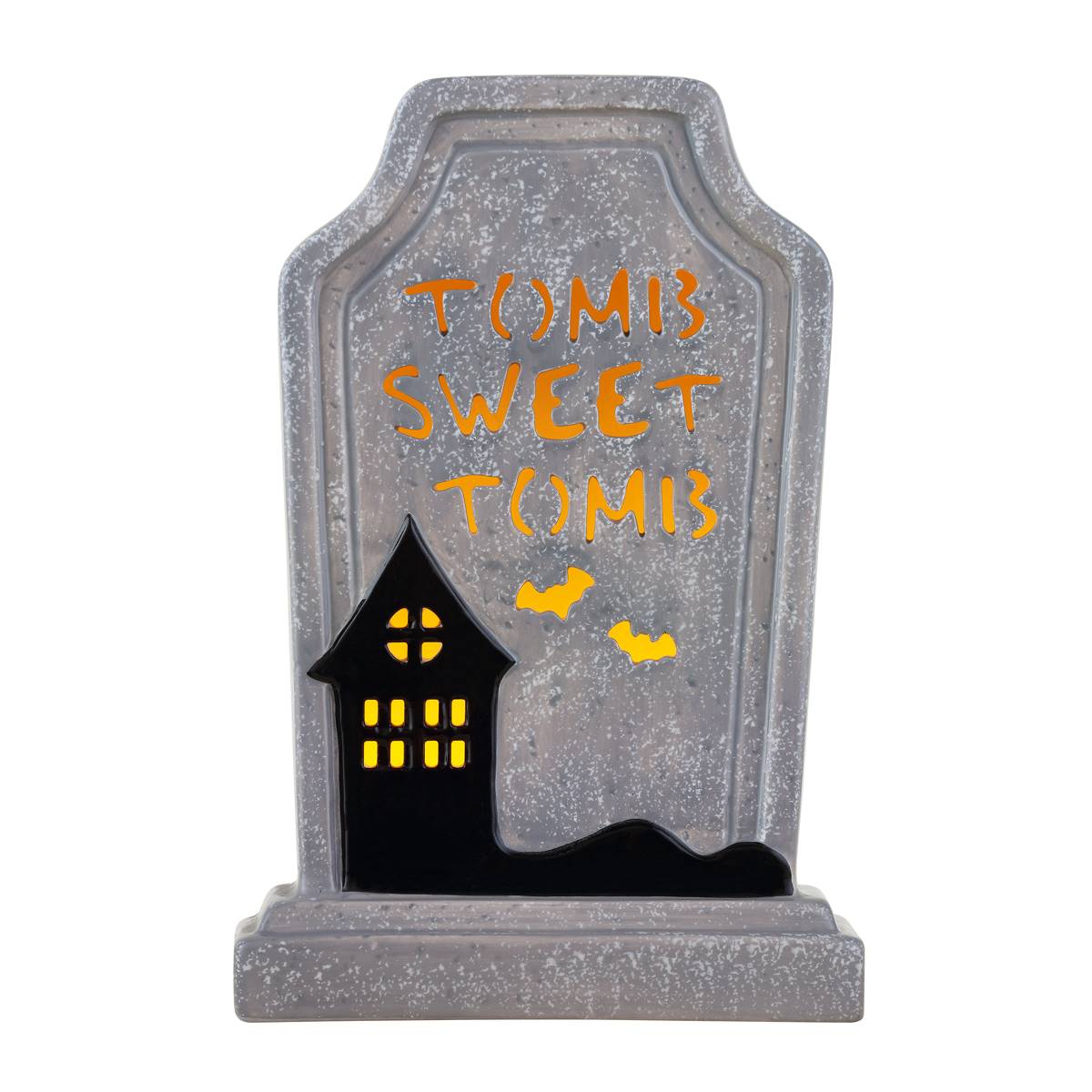 Mr. Halloween Ceramic LED Tombstone - Tomb Sweet Tomb