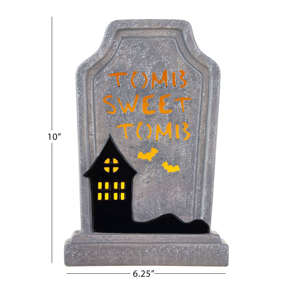 Mr. Halloween Ceramic LED Tombstone - Tomb Sweet Tomb