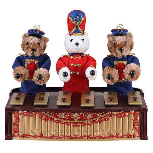 Mr. Christmas 10in. Animated Bandstand Bears