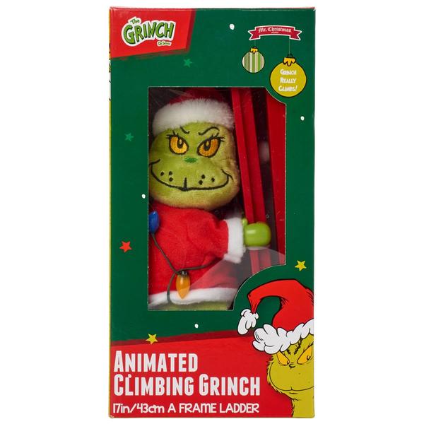 Mr. Christmas 17in. Animated Climbing Grinch