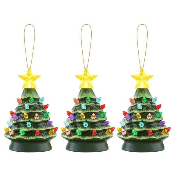 Mr. Christmas 3pc. Nostalgic Ceramic Tree Ornament Set