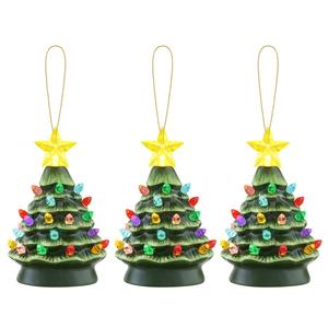 Mr. Christmas 3pc. Nostalgic Ceramic Tree Ornament Set