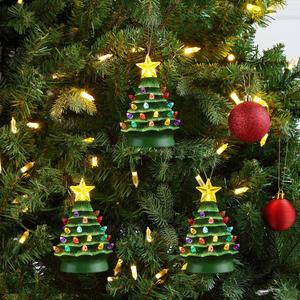 Mr. Christmas 3pc. Nostalgic Ceramic Tree Ornament Set alternate view