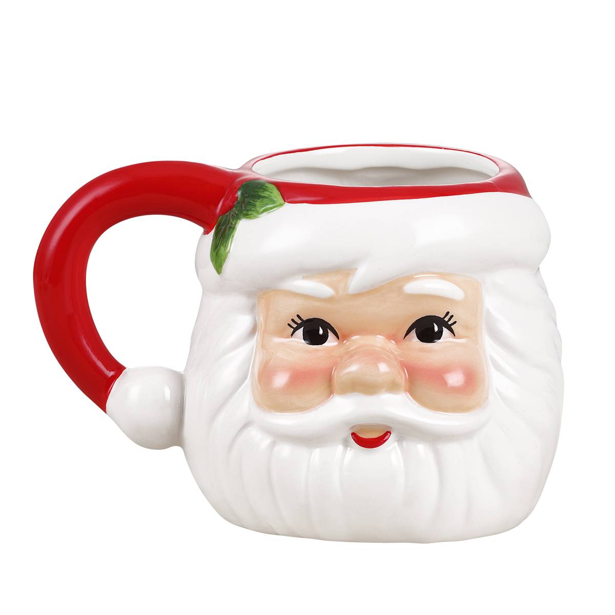 Mr. Christmas 20oz. Santa Mugs & 8in. Santa Plates - Set Of 4