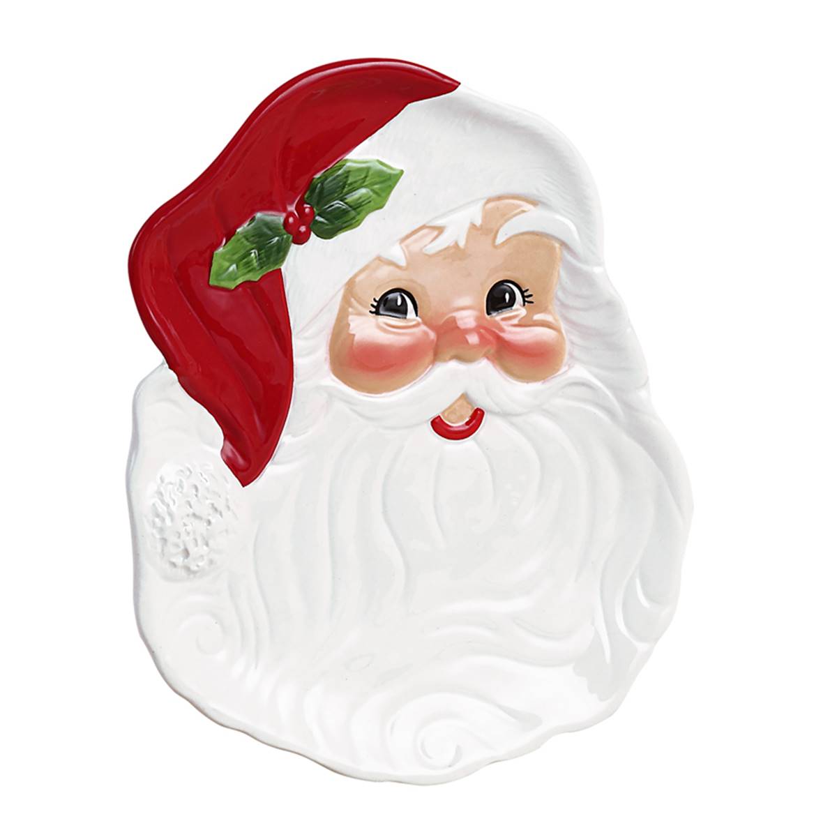 Mr. Christmas 20oz. Santa Mugs & 8in. Santa Plates - Set Of 4