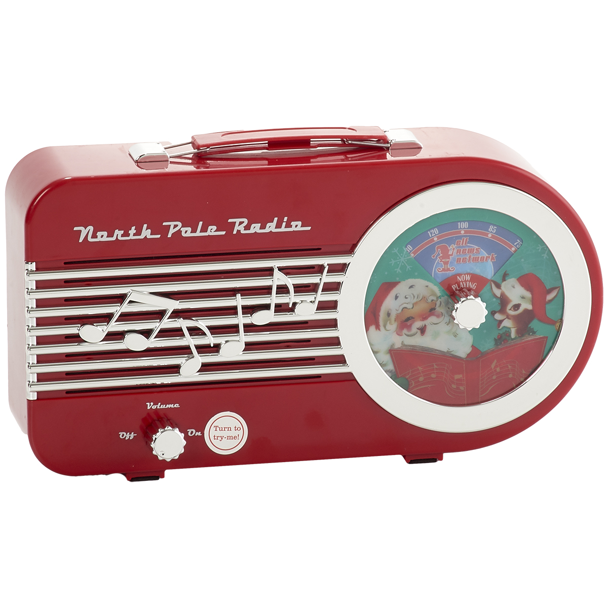 Mr. Christmas(R) 10.5in. North Pole Radio - Red