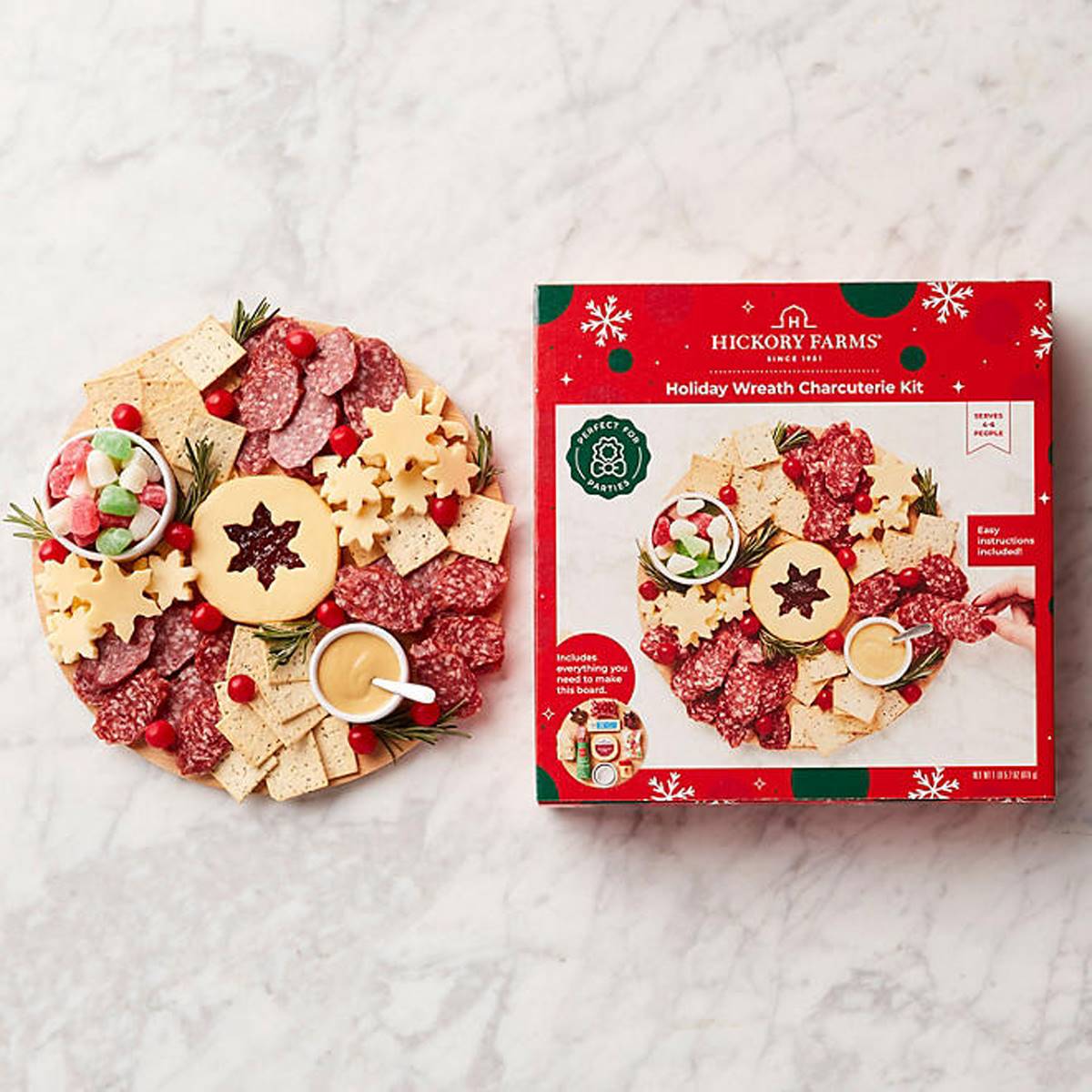 Hickory Farms Holiday Wreath Charcuterie Kit