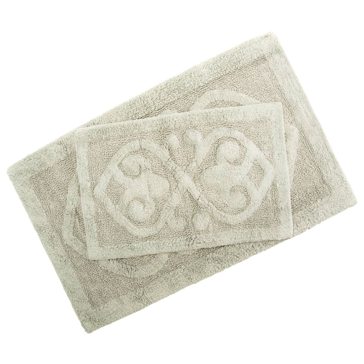 2pc. Damask Bath Rug Set