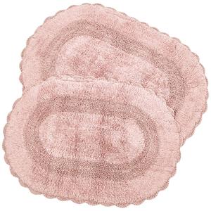 Milford Oval Crochet Edge 2pc. Bathroom Rug Set