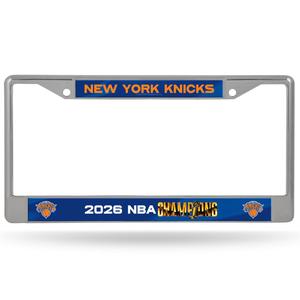 Knicks NBA Champs Chrome License Plate Frame