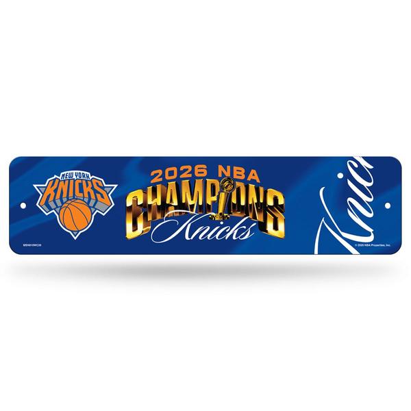 Knicks NBA Champs Metallic Street Sign