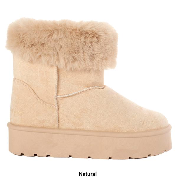 Womens Danskin Faux Suede Fur Cuff Ankle Boots alternate view