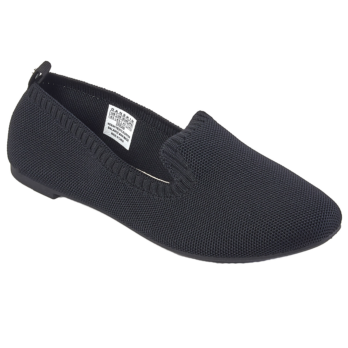 Womens Danskin Dream Knit Ribbed Ballet Flats