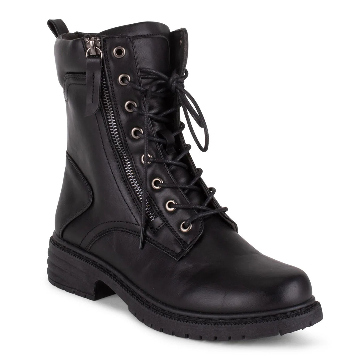 Womens Wanted Legend High Puff Collar Mid Calf Boots