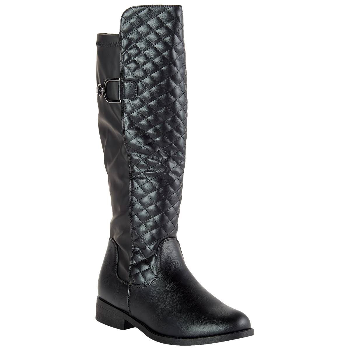 Womens Wanted Lotus Tall Front Quilt Boots