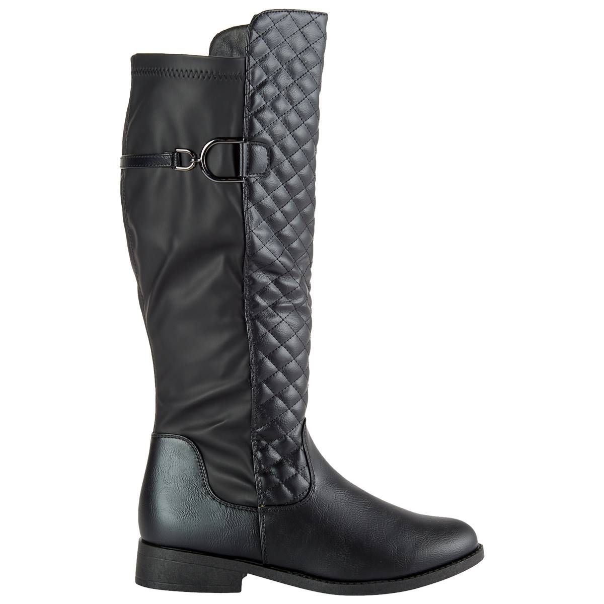 Womens Wanted Lotus Tall Front Quilt Boots