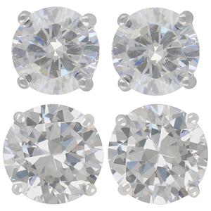 Sunstone 2pr. CZ Earrings Set