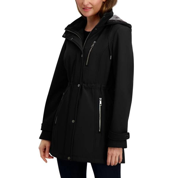 Womens Nautica(R) Softshell Anorak Jacket with Chest Zipper