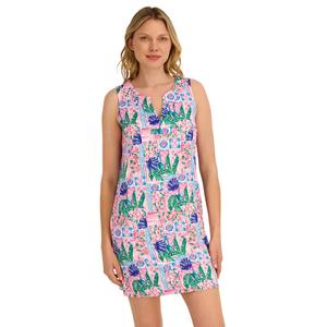 Womens Stella Parker Sleeveless Spring Coastal UPF Shift Dress