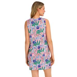 Womens Stella Parker Sleeveless Spring Coastal UPF Shift Dress alternate view