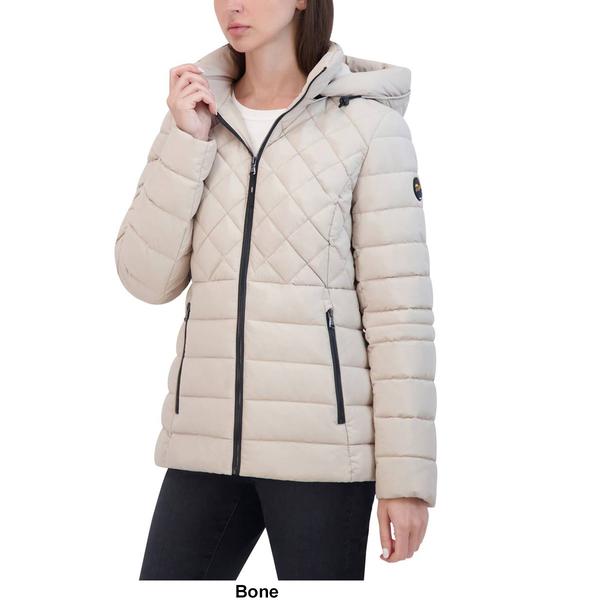 Womens HFX Stretch Puffer Jacket w/Sherpa Trim alternate view