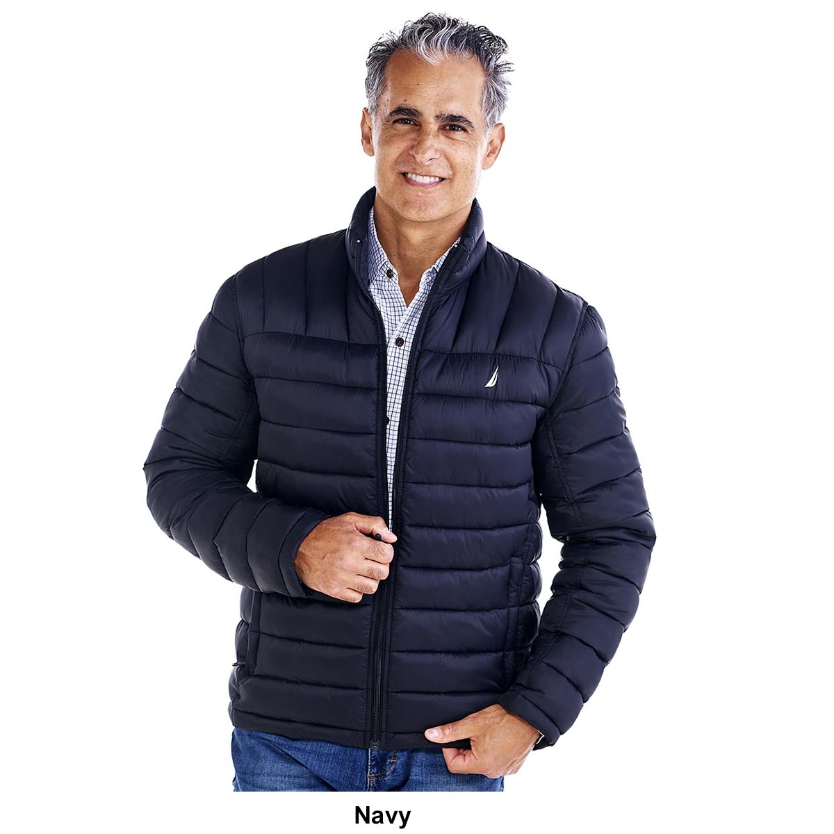 Mens Nautica Heavyweight Puffer Coat