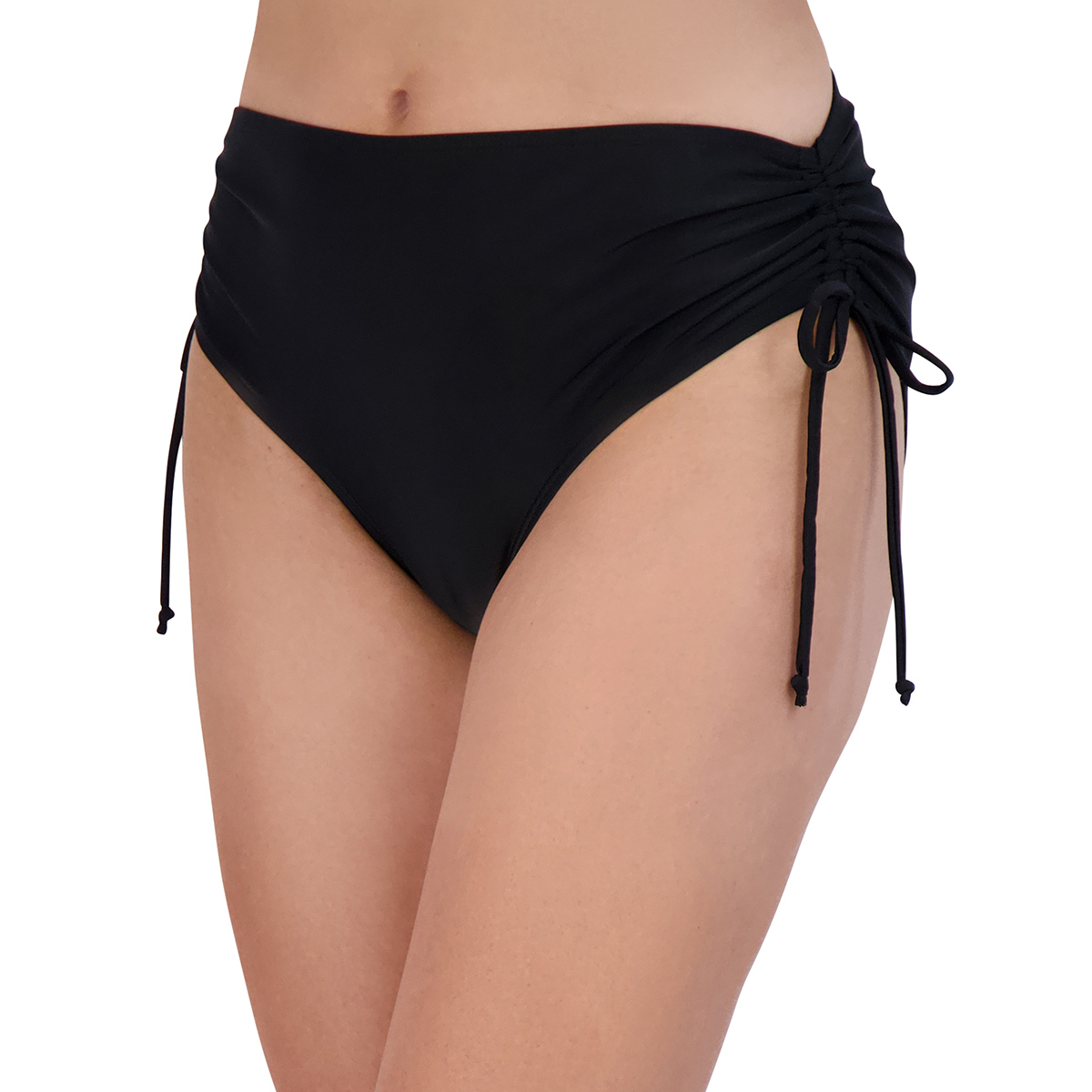 Womens Caribbean Joe Solid Classic Tie Side Swim Bottoms